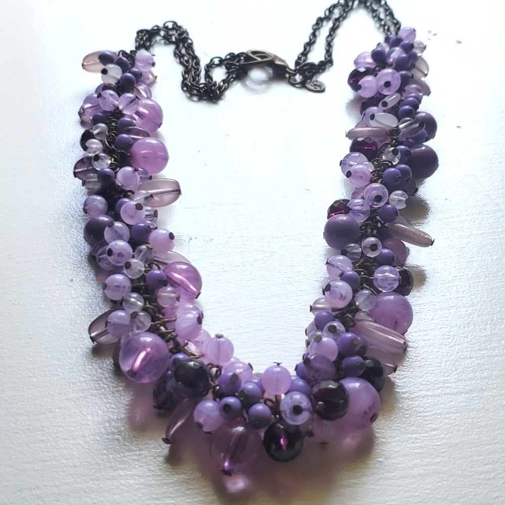 Vintage Sequin Statement Necklace - image 2